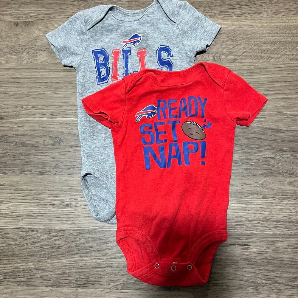 2-pack Buffalo Bills 3-6 month old onesies